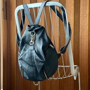 Rebecca Minkoff Black Leather Backpack Purse